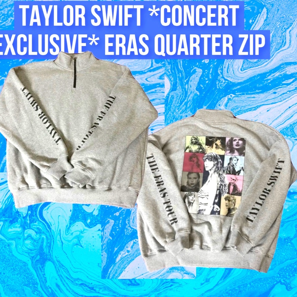 RARE Taylor Swift Eras Tour Concert ONLY Quarterzip